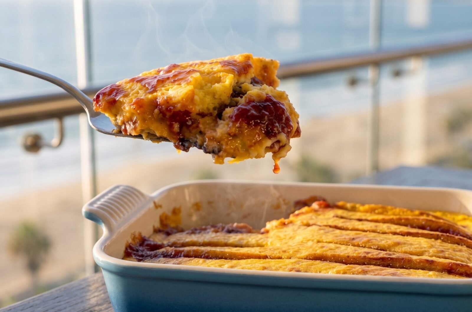 Torta de flocão com goiabada