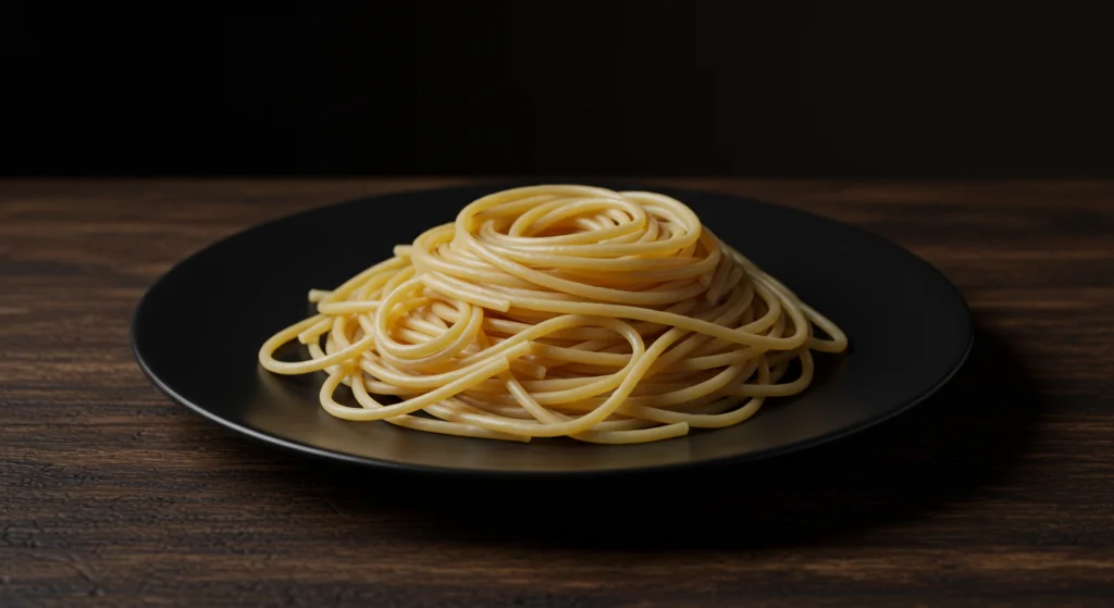 Espaguete sem óleo