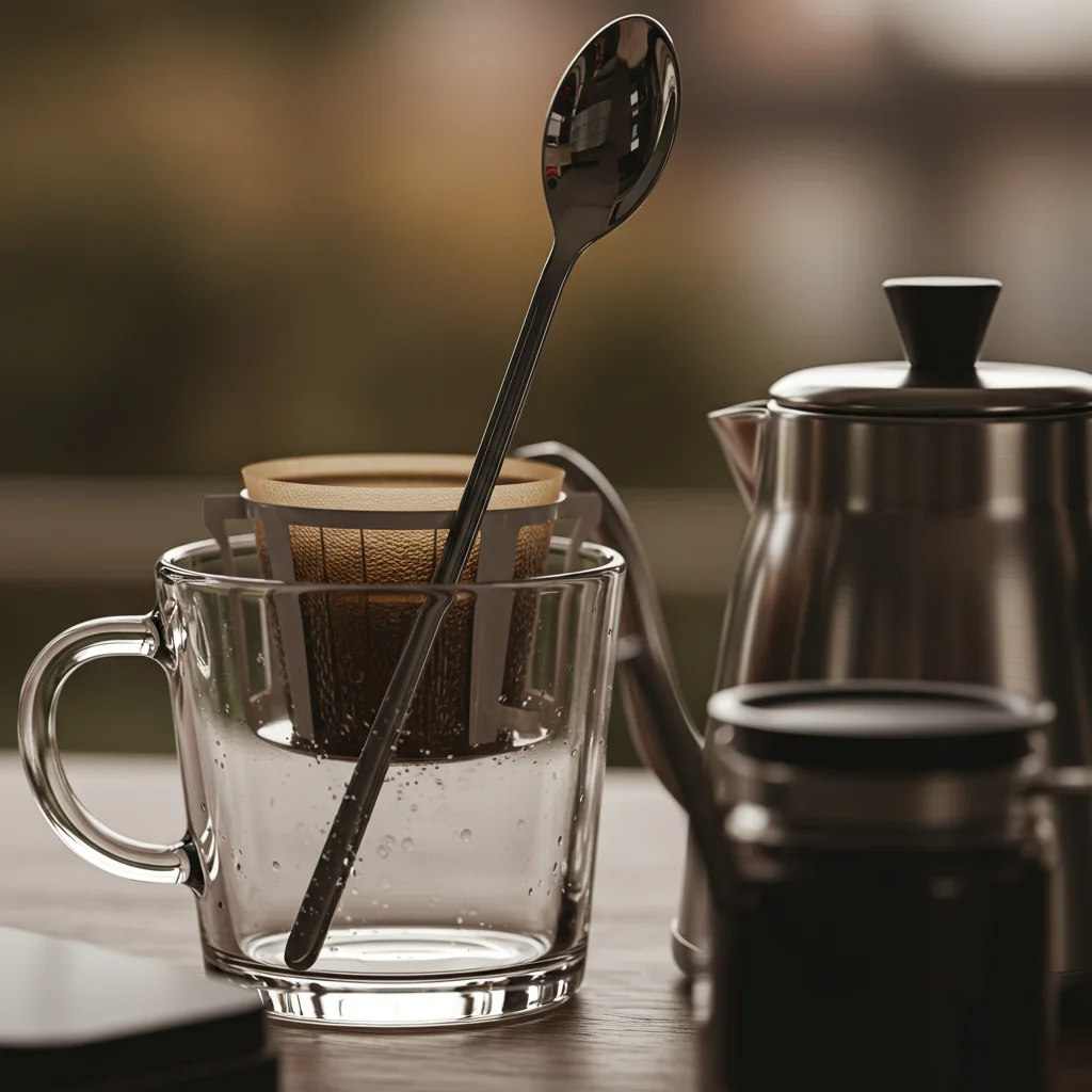 Itens para preparar café gelado