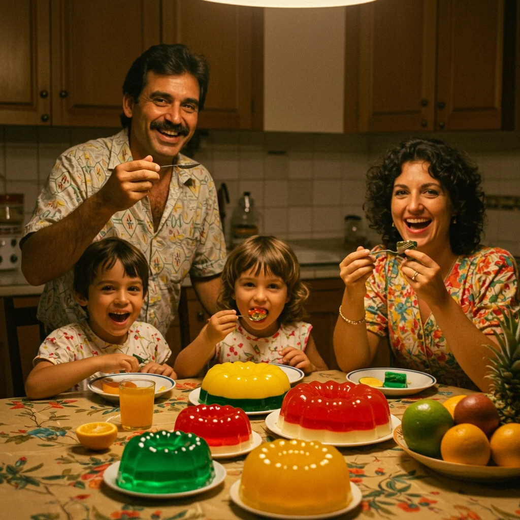 História da gelatina colorida
