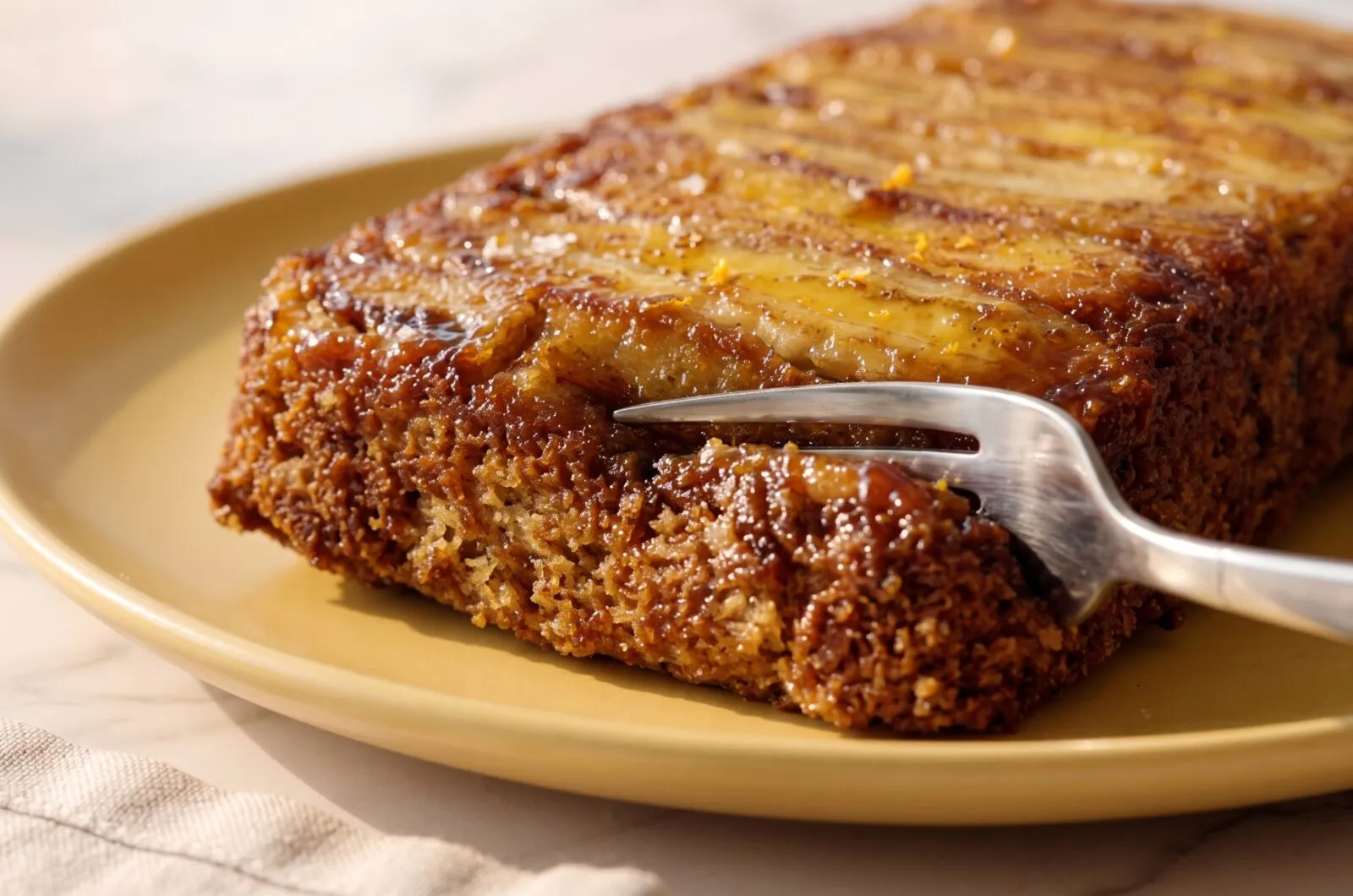 Bolo de banana com aveia