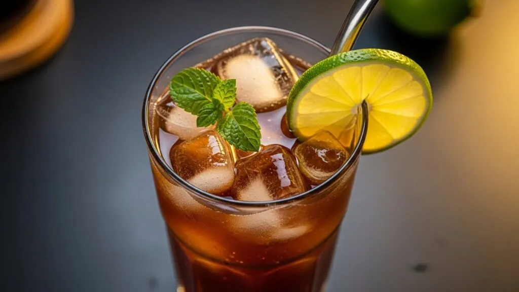 Drink com chá mate sem álcool