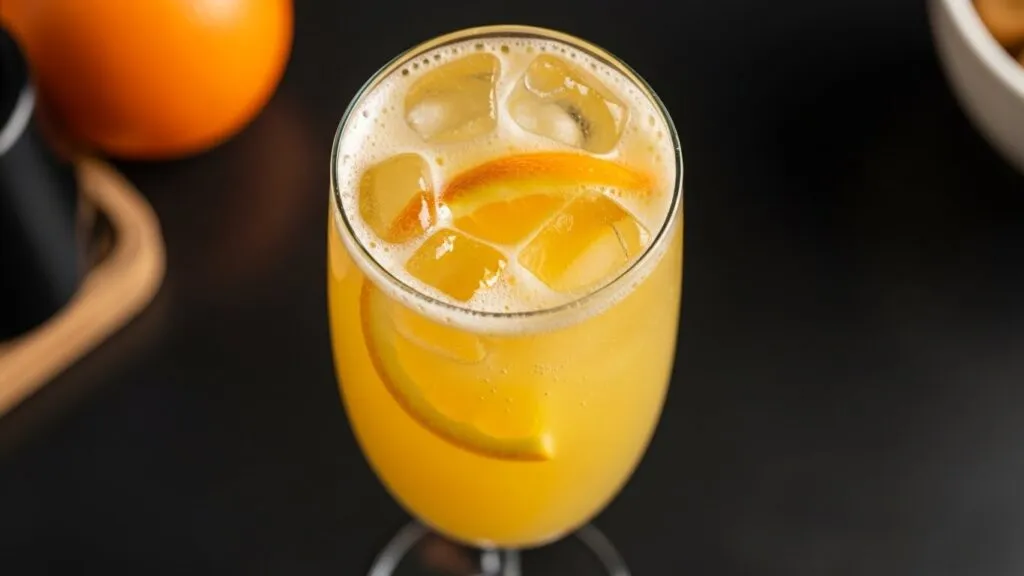 Drink mimosa sem álcool como alternativa para o Pink Limonade