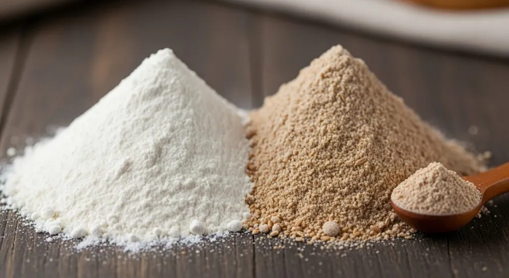 Farinha de trigo refinada e farinha de trigo integral