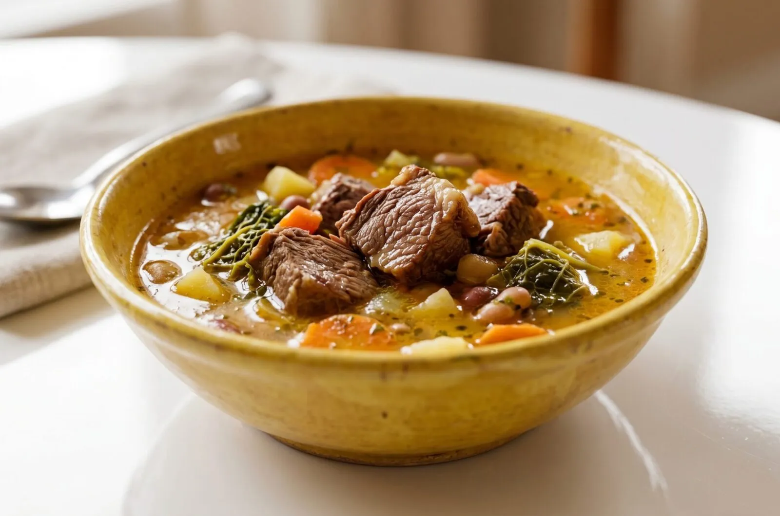 Sopa de entulho com carne