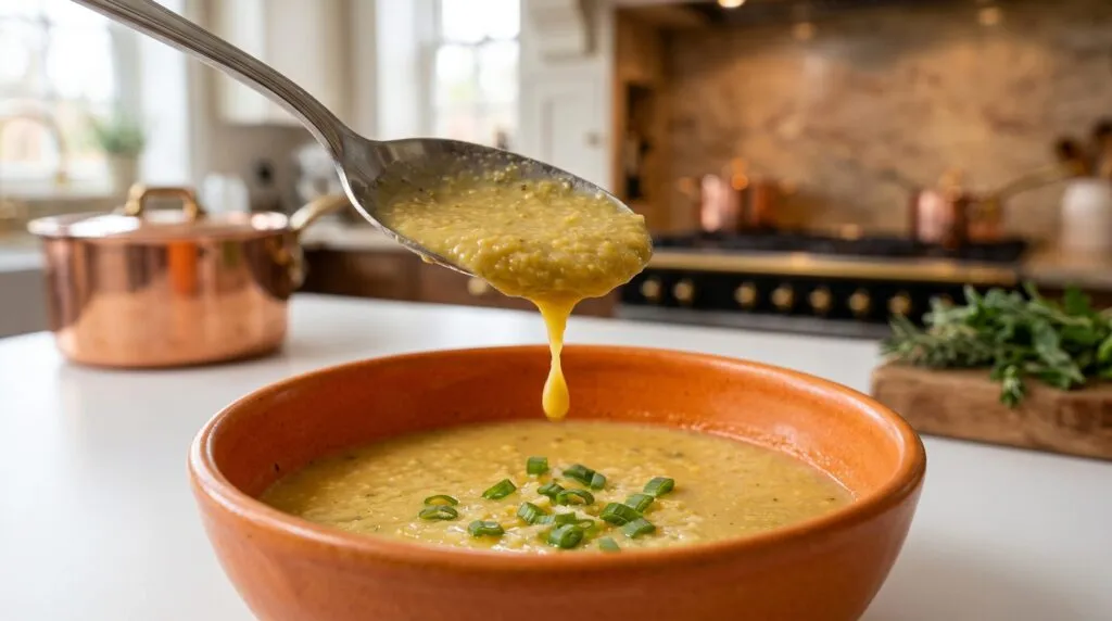 Sopa de Fubá com Ovo
