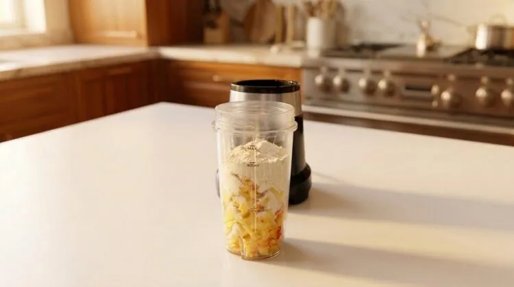 Passo 1 - Colocar os ingredientes no liquidificador