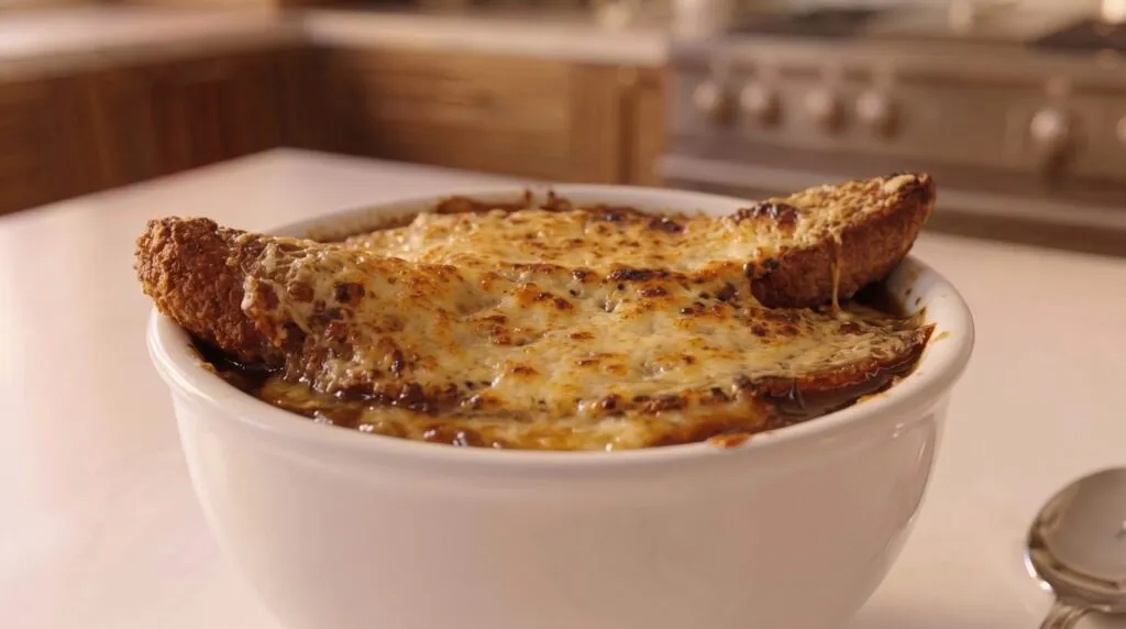 Receita de sopa de cebola francesa