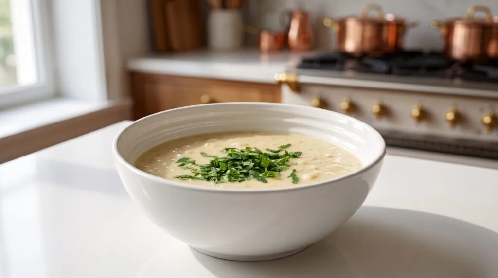 Sopa creme de palmito