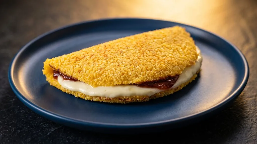 Cuscuz de frigideira com ovo